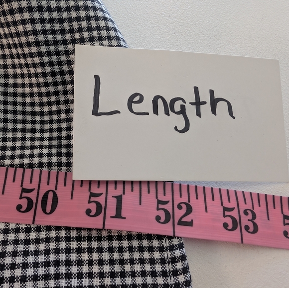 ANTONIO MELANI Black And White Gingham Maxi Dress with Ruffle Straps Size 12 - Picture 9 of 9